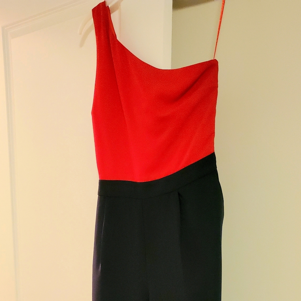 Jumpsuit - Red and Navy